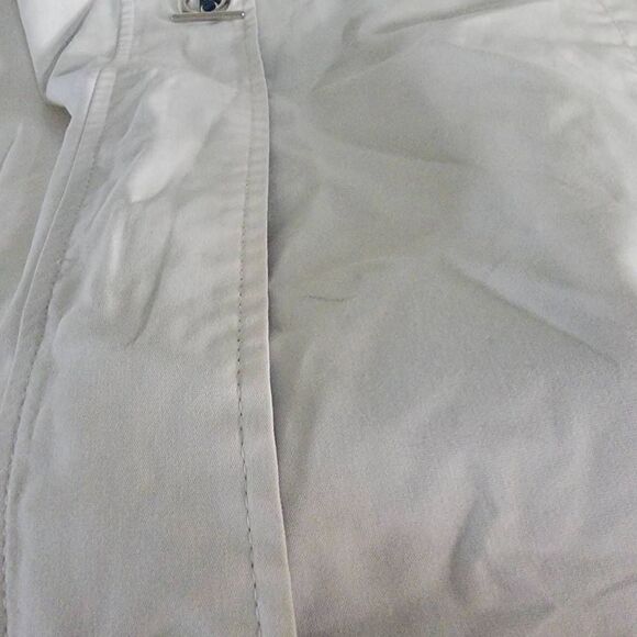 Mackintosh Rain Coat White Sail Boats Womens SZ 3XL Shoulder Pads New England - Picture 8 of 9